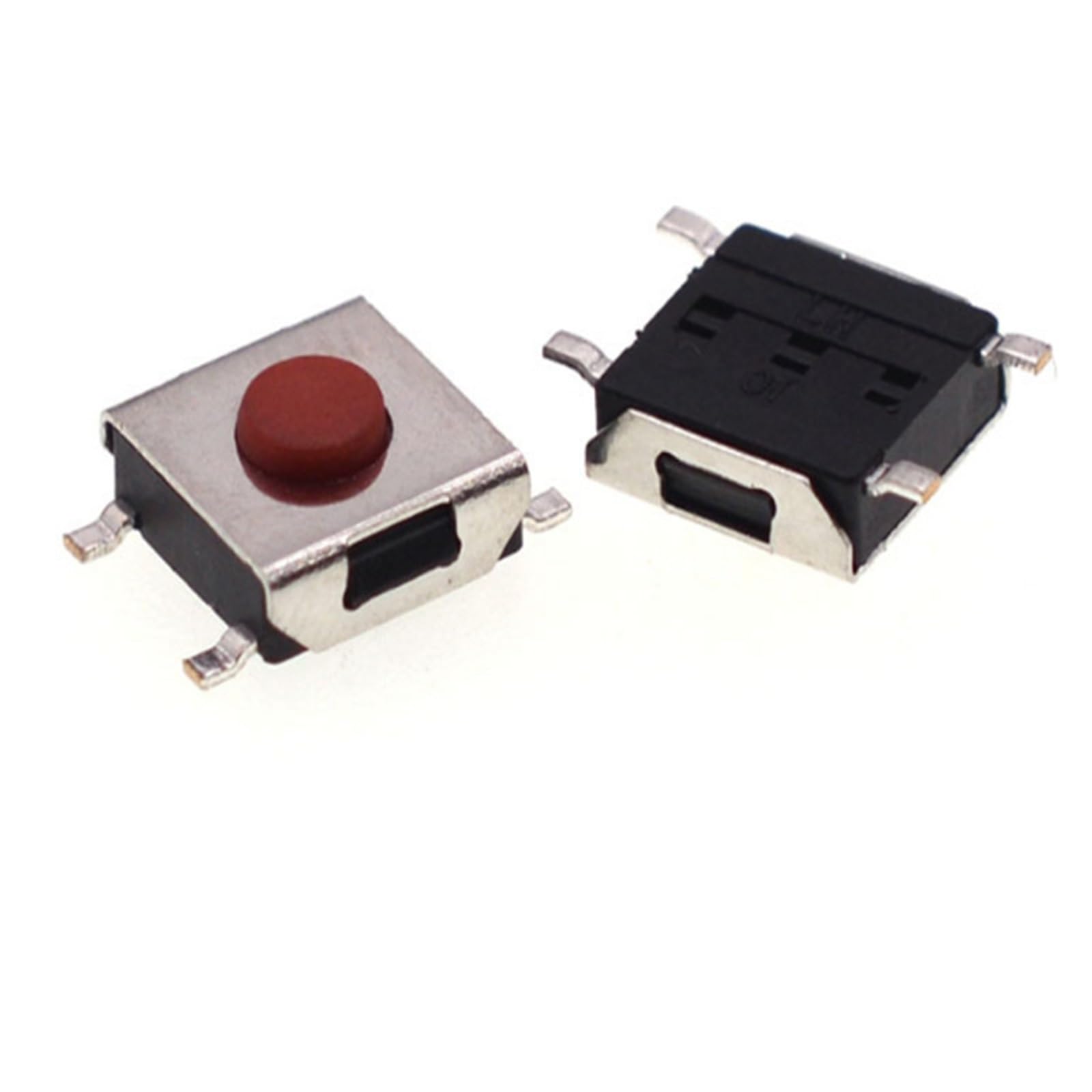 100 PZ 6 * 3.1 mm SMD Switch 4 Pin Touch Micro Interruttori a pulsante Rosso Tact 6x6x3.1mm