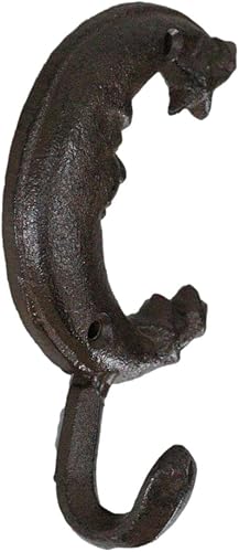 Miniatura 4 de Ebros Gift Paquete de 3 ganchos de pared rústicos de hierro fundido, óxido antiguo, cielos celestiales, cara dormida, media luna con estrellas,