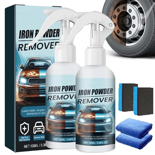 2piezas Limpiador multifuncional de manchas de aceite y óxido,Spray removedor de óxido para autos,Spray limpiador multiusos y eficaz para eliminar óxido en superficies metálicas de autos