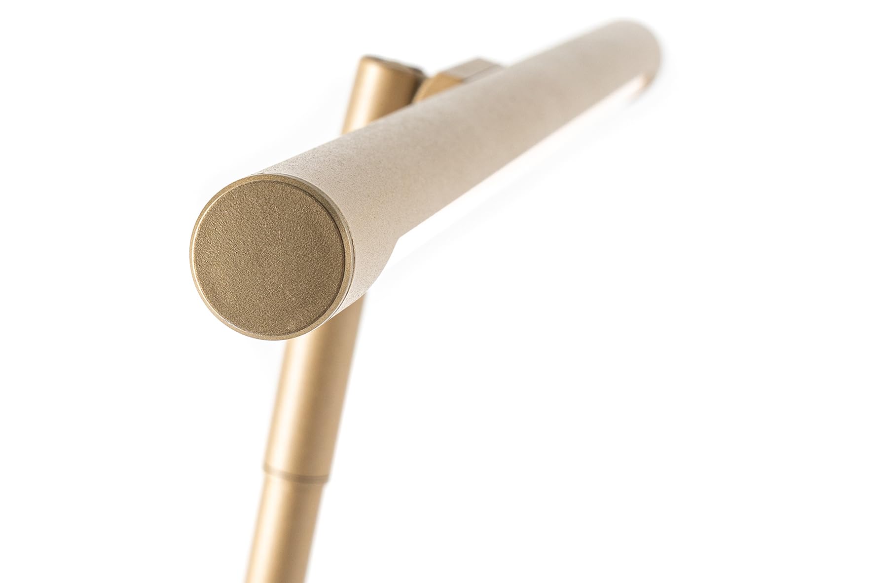 GEWA Pianolampe/Pianoleuchte/Notenpultleuchte - Berührungssensor - 78 LEDs - 3000 K - 6500 K - Dimmbar - 1200 Lux - USB Ladebuchse - Aluminium - Inkl. Netzteil - Farbe: Gold Matt