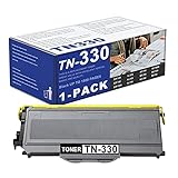 TN330 Toner Cartridge Replacement for Brother TN-330 Toner Cartridge with DCP-7040 DCP-7030 MFC-7840W HL-2140 MFC-7340 MFC-7440N HL-2170W HL-2150N Printer (1 Black)