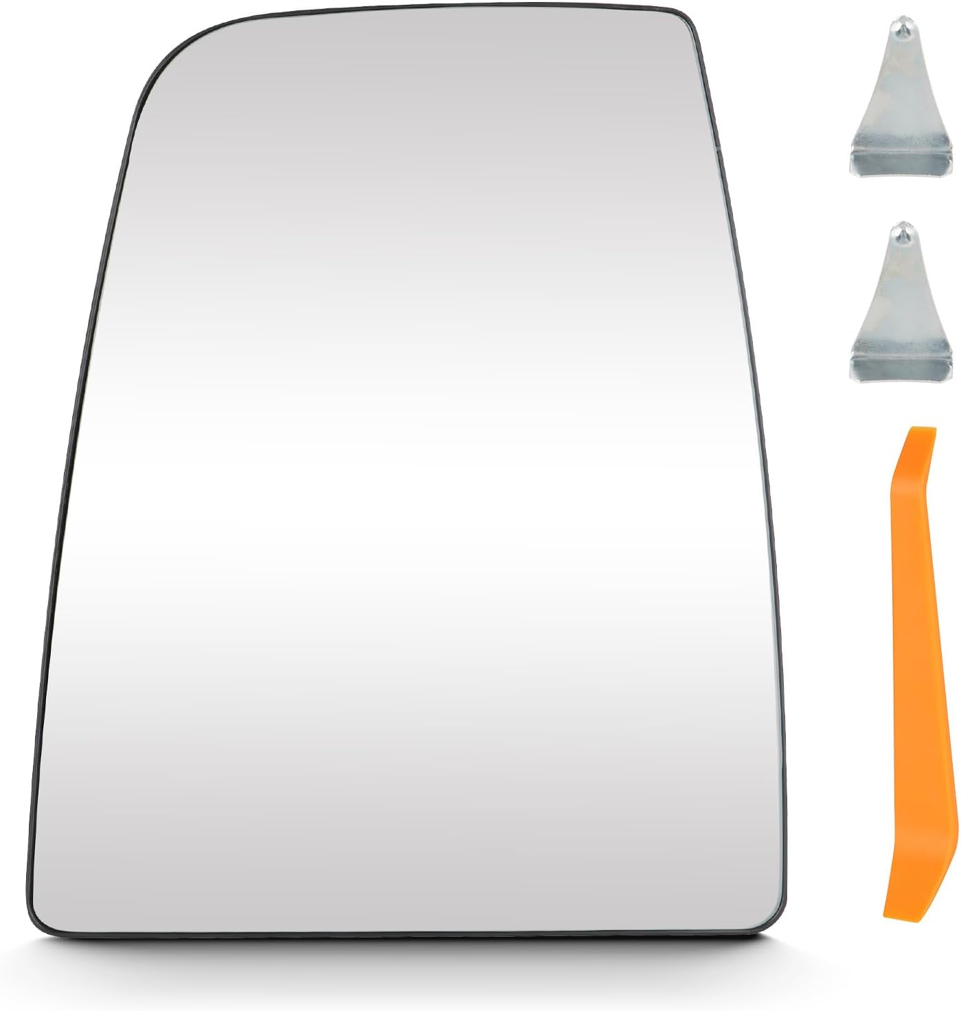 Driver Left Side Upper Rearview Convex Heated Mirror Glass With Rear Holder for 2015-2022 Ford Transit-150 250 350 HD CK4Z17K707B CK4Z17K707D