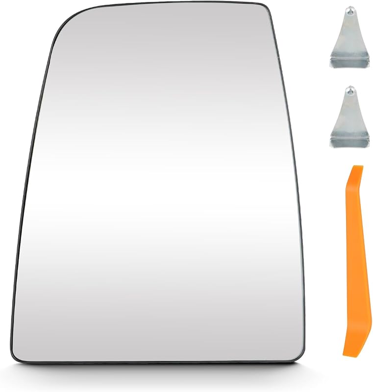 Lente de espelho retrovisor superior esquerdo Aeagle aquecido e convexo para Ford Transit-150, 250, 350 e 350 HD 2015–2022 – 1 unidade