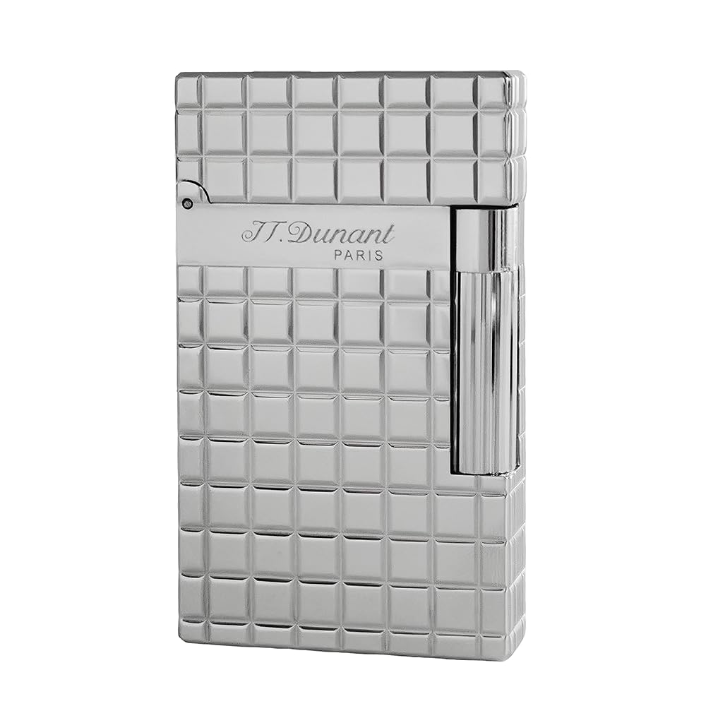 Classic Plaid Lighter Ligne 2 Lighters Metal Ping Sound Inflatable Soft Flame Adjustable Birthday Gift for Men Friend