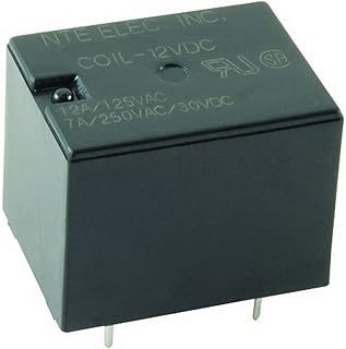 NTE Electronics R46-5D12-6 Series R46 General Purpose DC Mount Relay, SPDT Contact Arrangement, 12 Amp, 6VDC