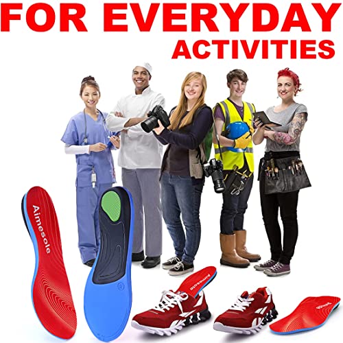 Aimesole Heavy Duty Support High Arch Support Insoles For Men Women,Plantar Fasciitis Insoles Pain Relief Orthotic Insert,Flat Feet Shoe Insole Absorb Shock With Every Step… #TOP4