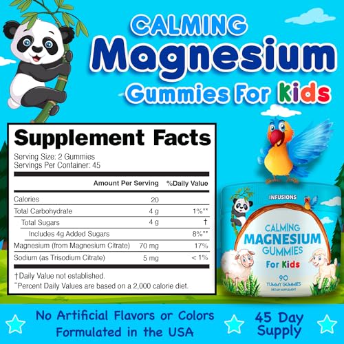 image for Infusions International Infusions Calm Magnesium Gummies for Kids 90 C