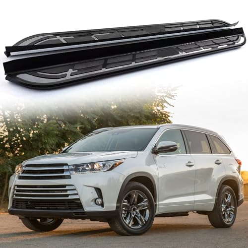 Fits for Toyota Highlander Kluger 2014-2019 Running Boards Side Steps Pedals Nerf Protector Bar
