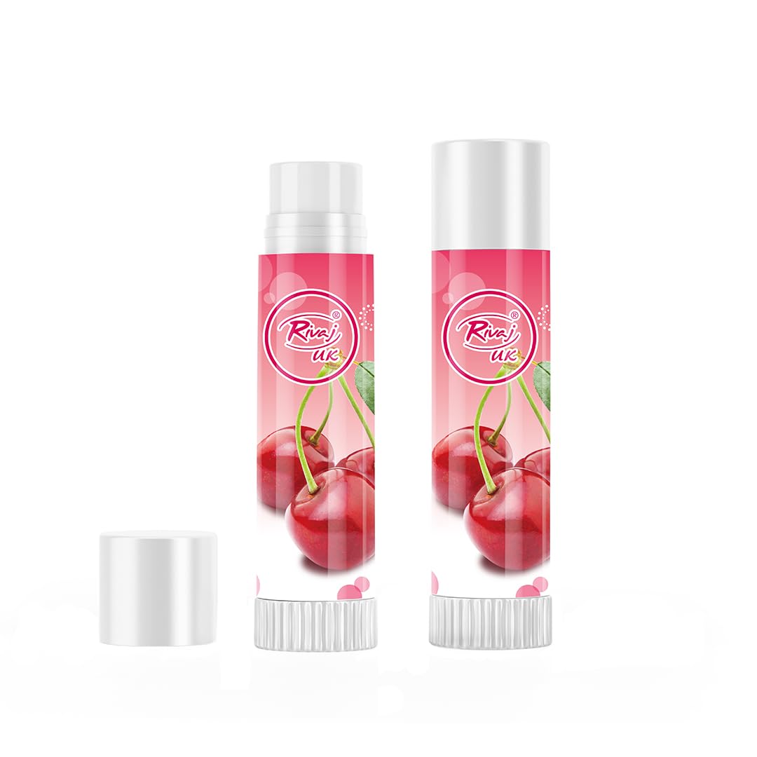 RivajCherry Lip Balm – Hydrating & Nourishing Formula, Adds a Subtle Cherry Tint, Softens & Protects Lips, Ideal for Daily Use