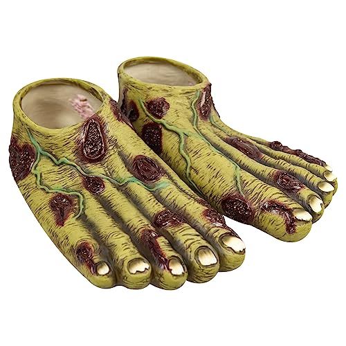 Photo de Young Wolf Adulte zombie mangeant le cadavre viande zombie latex pieds pour Halloween Party & cosplay