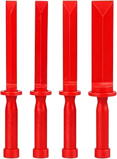 Mandark 4PCS Plastic Car Chisel Scraper Set, Non-Marring Vehicle Wheel Weight Remover Tool, Auto Paint Scraper Remover Tool Kit Accessories, Universal for Removing Debris, Adhesives, Film