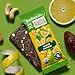 Bearded Brothers Vegan Organic Food Bar - Lemon Cashew, 12 Pack, Gluten Free, Paleo, Fiber, Whole 30 | Non GMO Low Glycemic Snacks (Packaging May Vary)