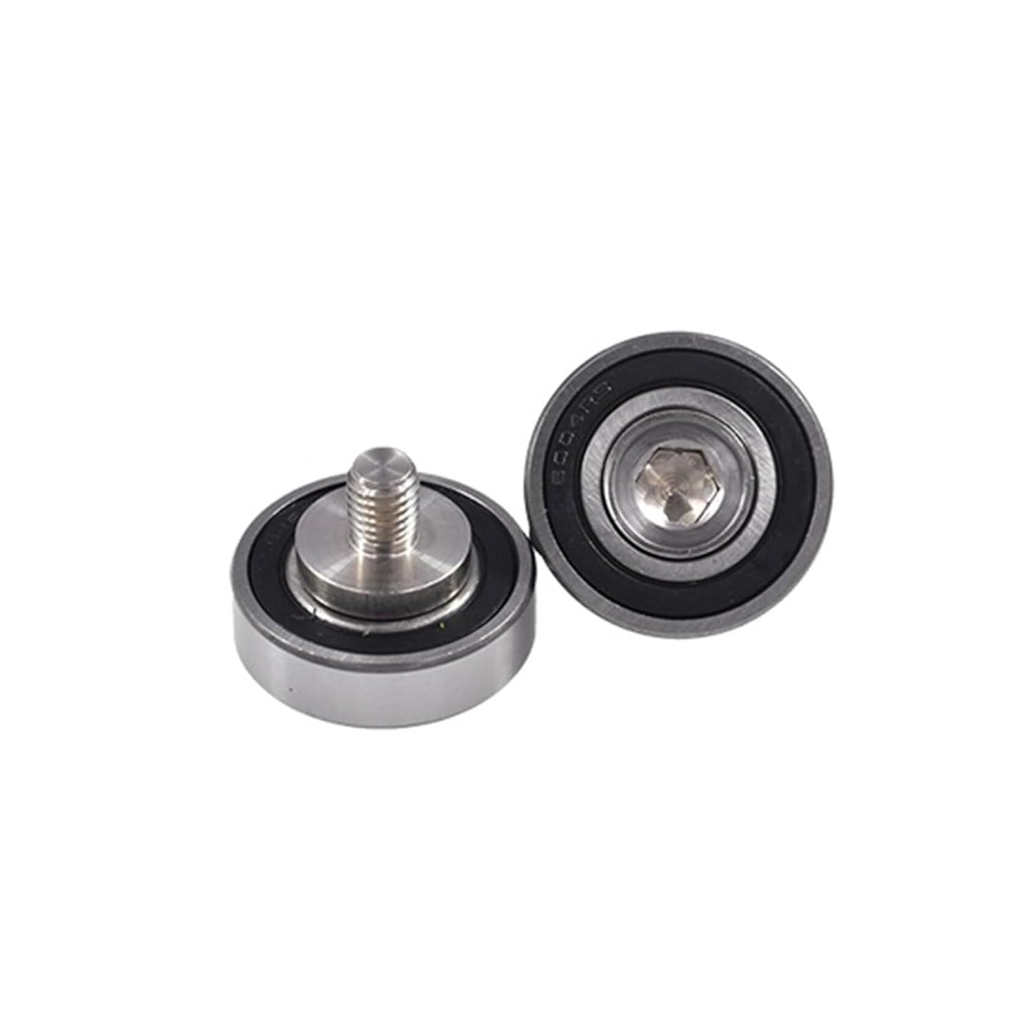 Bearings, Bearing for Skateboard, 1 Pcs Threaded Special Guide Wheel JS620340-12C5L12M10 External Thread Bearing for Wheel Skateboards Motor Steel Bearings(JS620340-12C5L12M10)