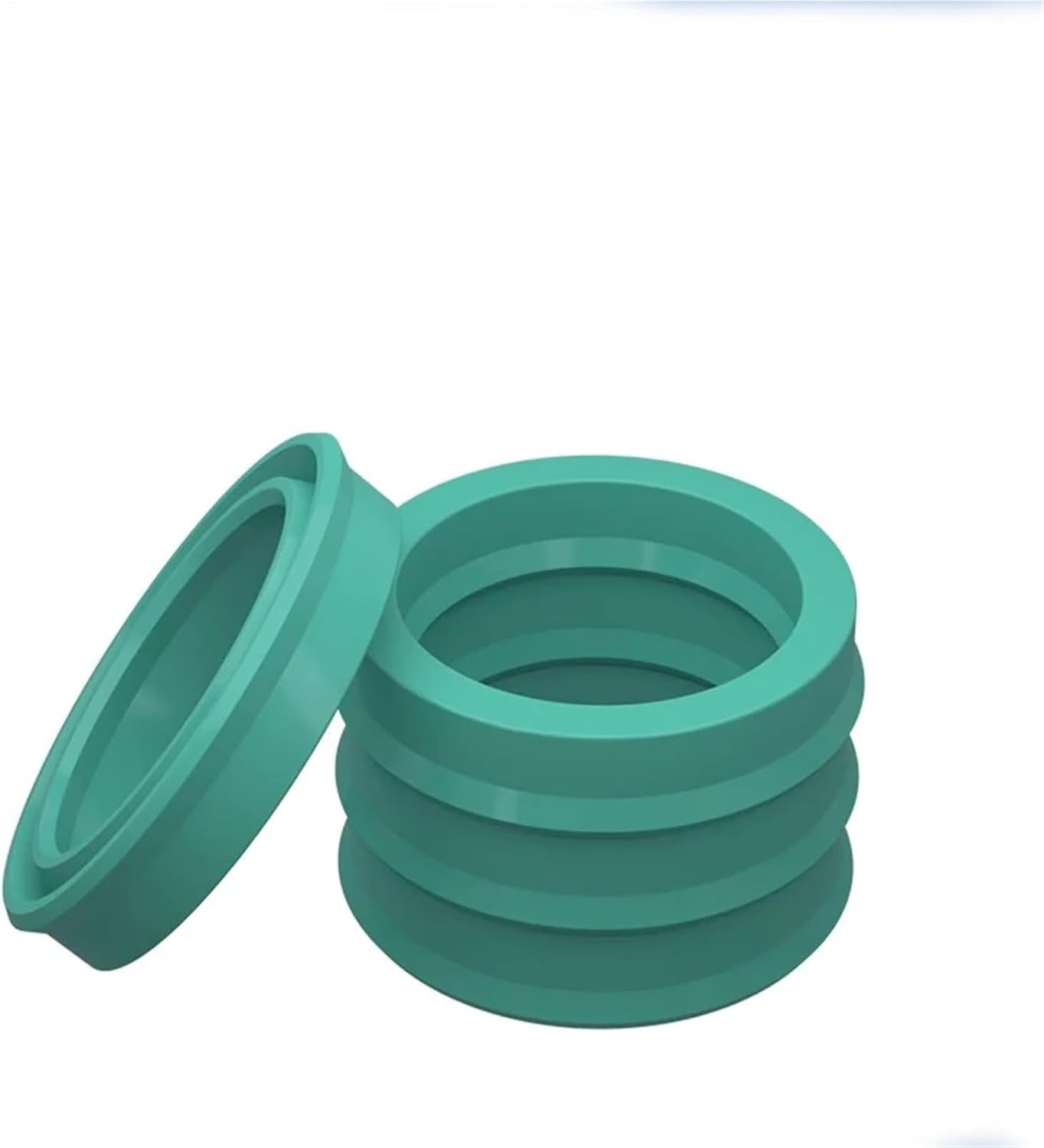 Green UN,ID 4/5/6/8/9/10/12/14/15/16-19MM,UN Radial Shaft Hydraulic Seal,Polyurethane Piston Shaft and Rod,Single Lip U Cup Seal(14x24x8)