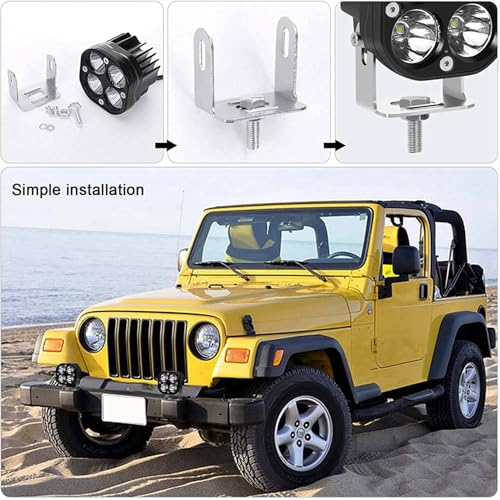 LED Light Pods de 3 pulgadas para accesorios de automóviles focos de trabajo en SUV y camión 4WD 2