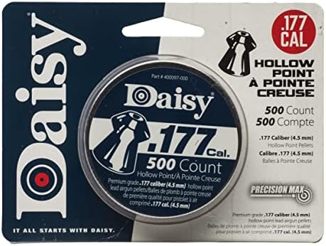Daisy Outdoor Products 987780-446 0.177 500 Count Hollow Point Pellets, Silver, 4.5 mm - 1