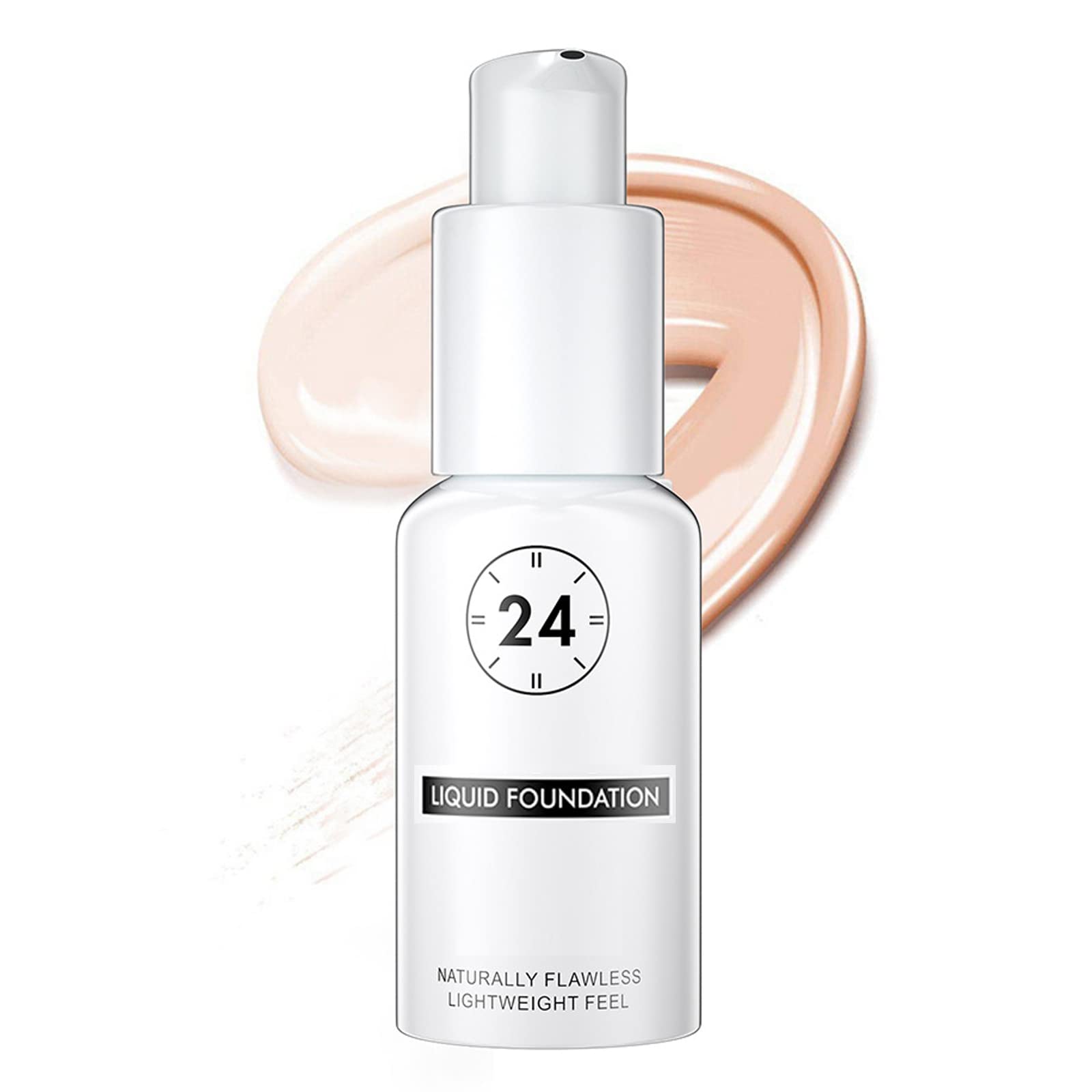 Flawless Colour Changing Foundation, Liquid Foundation Full Coverage For Mature Skin, Dry Skin Moisturizing Long Lasting Foundation Makeup, Naturally Blends Waterproof Poreless Cover Concealer