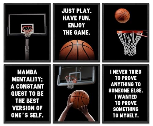 Basketball Canvas Wall Art,Inspirational Sport Theme Painting Picture Wall Decor
