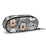 Maße: 10 x 21 x 5 cm Micky Maus Oh Boy-Pencil Federmäppchen, Schwarz