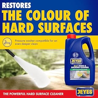 Jeyes 4-in-1 Patio and Decking Power, Outdoor Cleaner for Patios, Paths, Driveways, Stone & Concrete, 2 Litres