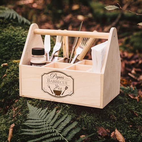 Accessoire de barbecue avec nom au choix et rangement pour fête d'anniversaire