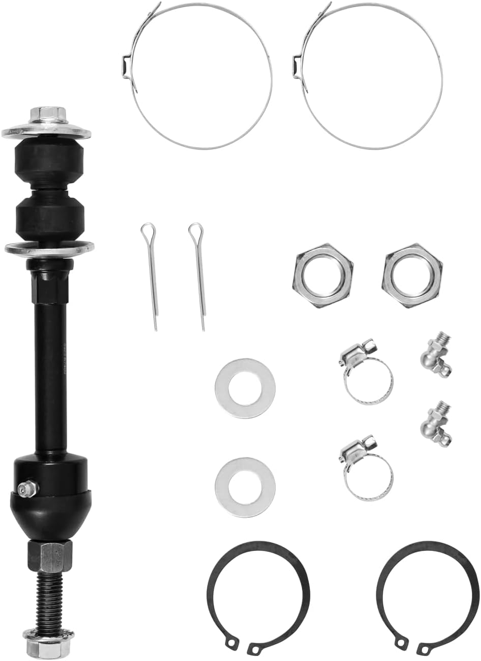 MOSTPLUS 12PCS Front Upper Lower Control Arm Forged Steel Suspension Kit Compatible with Dodge Ram 1500 2WD & RWD 2002-2005 w/Ball Joint Rod Ends Sway Bar Links K7424 K7411 K7400 ES3538 EV407