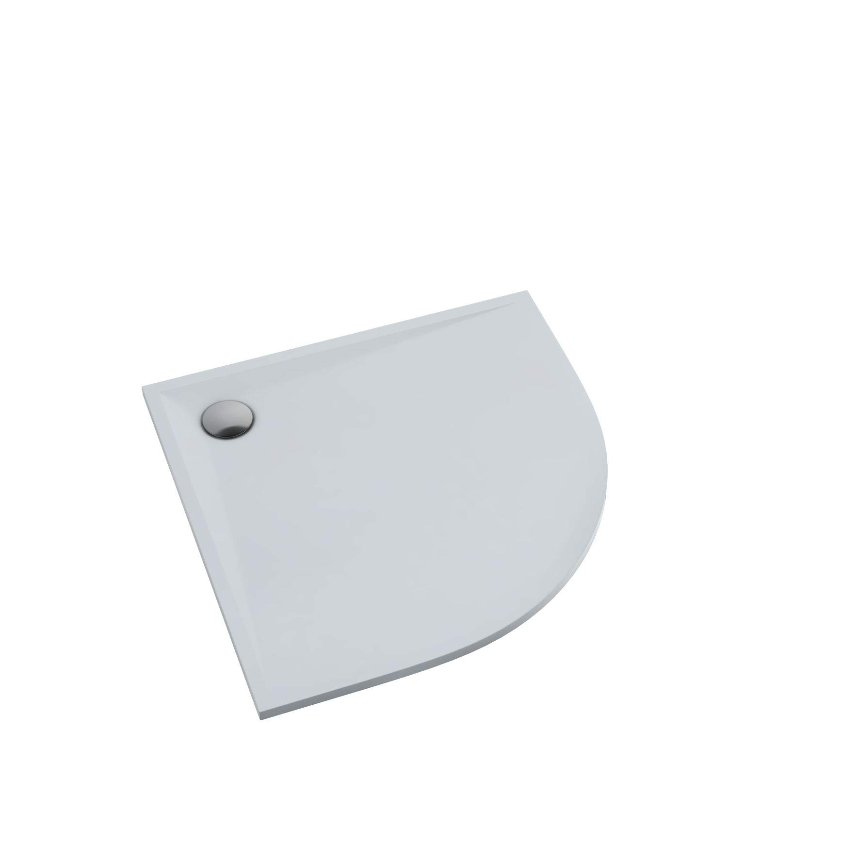 Sellon24® brodzik prysznicowy brodzik akrylowy fartuch Stabilsound® wraz z uchwytem 80 x 80 x 3 cm R55