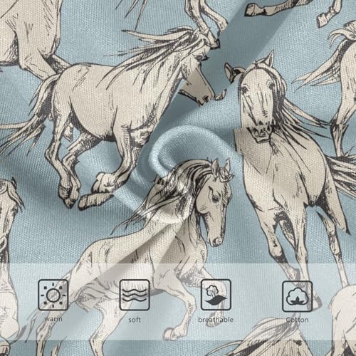 Girls Underwear Soft Cotton Horses Kids Panties in Sizes 2/3t, 4t, 5t, 6 and 83