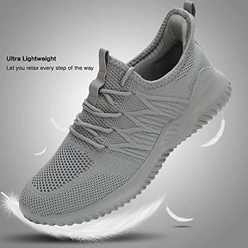 Image of Socviis Mens Slip On Running Shoes Athletic Walking Trainers Lightweight Breathable Mesh Tennis Sneakers