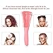 2 Pack Detangling Brush for Curly, Afro Textured 3a to 4c Kinky Wavy Hair - Wet/Dry/Long Thick Hair Exfoliating Brush for Beautiful and Shiny Curls (Green, Pink)