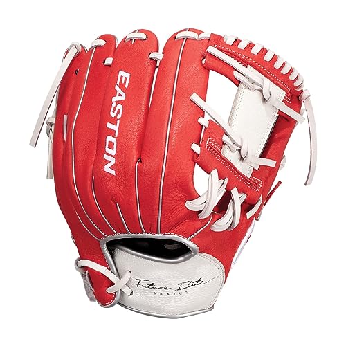 Easton | FUTURE ELITE Baseball Glove | 11" | I-Web | Right Hand Throw | Red/White - image 3