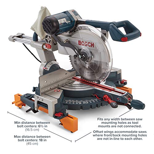 Skil 10" Dual Bevel Sliding Compound Miter Saw - Ms6305-00 & Bora Portamate Pm-4000 - Heavy Duty Folding Miter Saw Stand With Quick Attach Tool Mounting Bars #TOP6