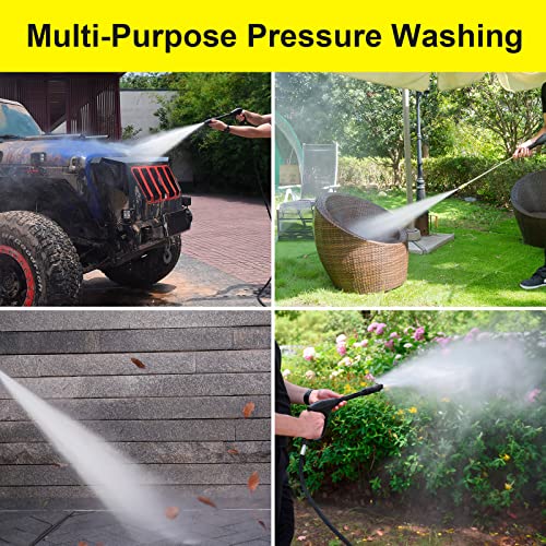 Pohir Pressure Washer Hose 50Ft, Upgarde Kink Resistant Super Flexible Replacement Hose, 4000 Psi High Pressure Power Washing Hose With M22 To 3/8 Quick Connect And M22 Extension Adapter #TOP6