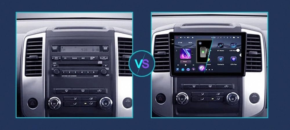Radio Samochodowe dla Nissan Frontier 2009-2012 9 Inches Android 15 Wyświetlacz Samochodowy Fm Am Bluetooth Usb Android Auto Do, 4 Core 2G+32G