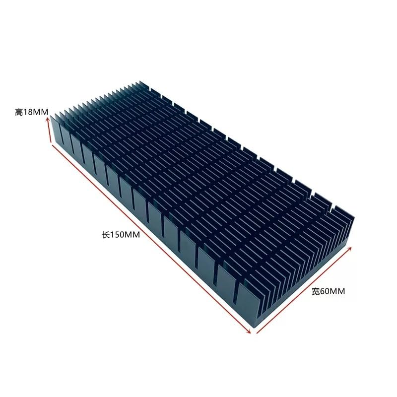 Easycargo 150mm Heatsink Kit 150mmx60mmx18mm, Cooling Aluminum Heatsink