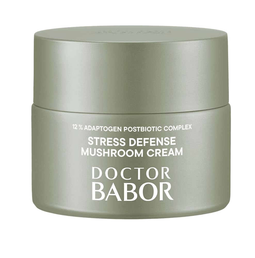 BABOR DOCTOR Microbiomic Stress Defense Mushroom Cream (50 ml) – Nourishing Antioxidant Face Moisturizer – Vegan Professional Skincare