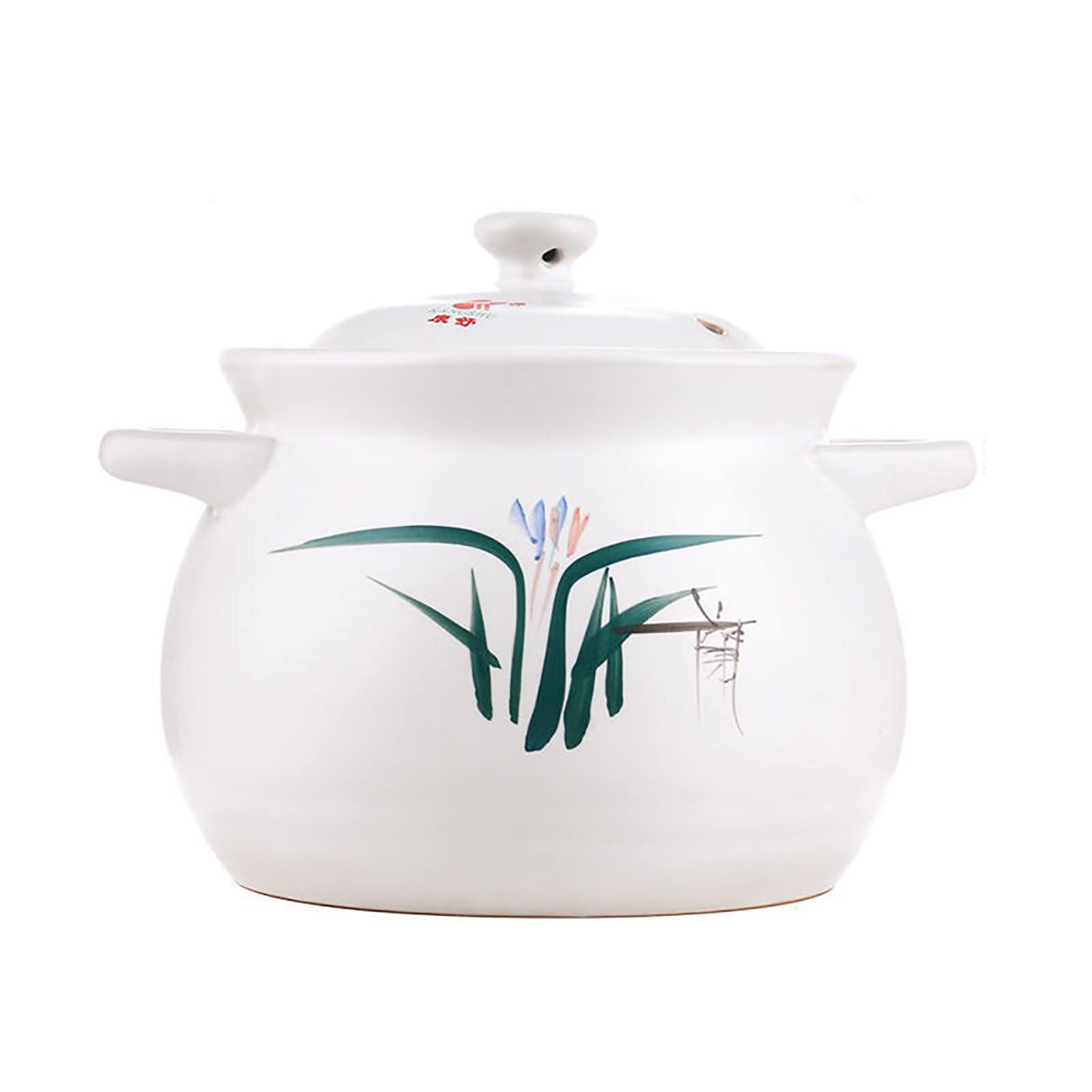 Gliniany Garnek Do Gotowania Podwójne Uchwyty Dutch Oven Z Pokrywką Nieprzywierający Ceramiczny Garnek Gotowania Gulaszu Gotowania Na Parze(6.2L)