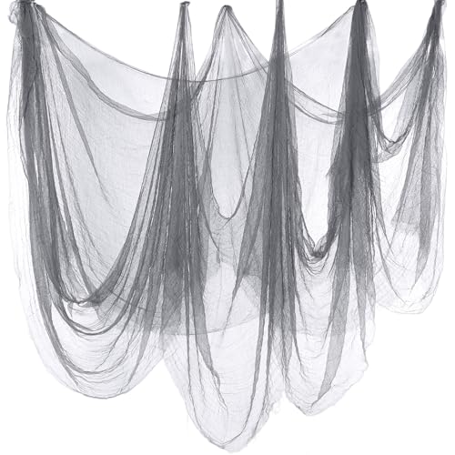 Boao Halloween Gray Cheesecloth for Craft, 70.87 x 196.85 Inch