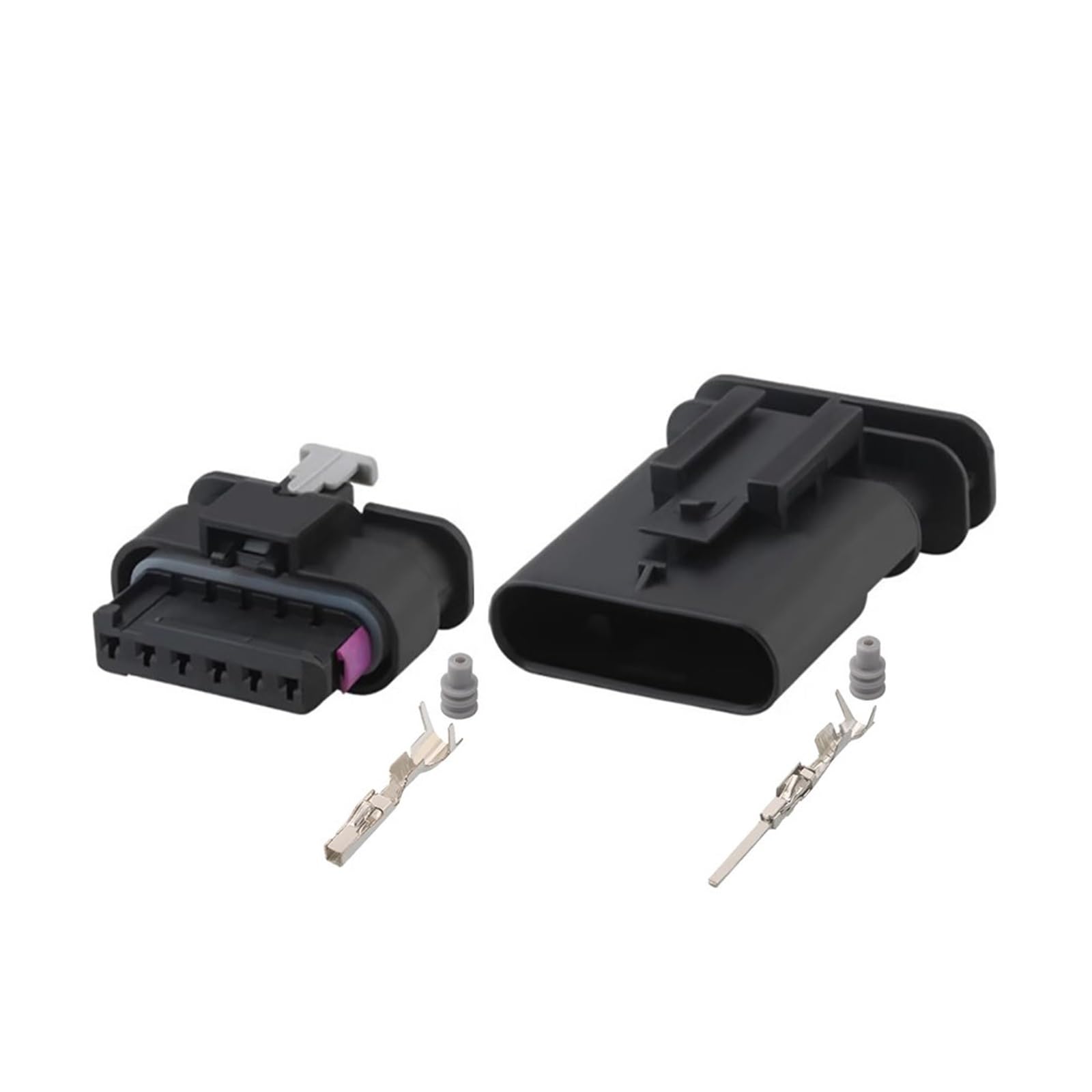 1-20 Sets 6 Pin Accelerator Throttle Connector Rear Tail Brake Lamp p/Lug 4F0973706 4F0 973 706 1-1718646-1 1-2141325-1(Male Female Set,5Sets)