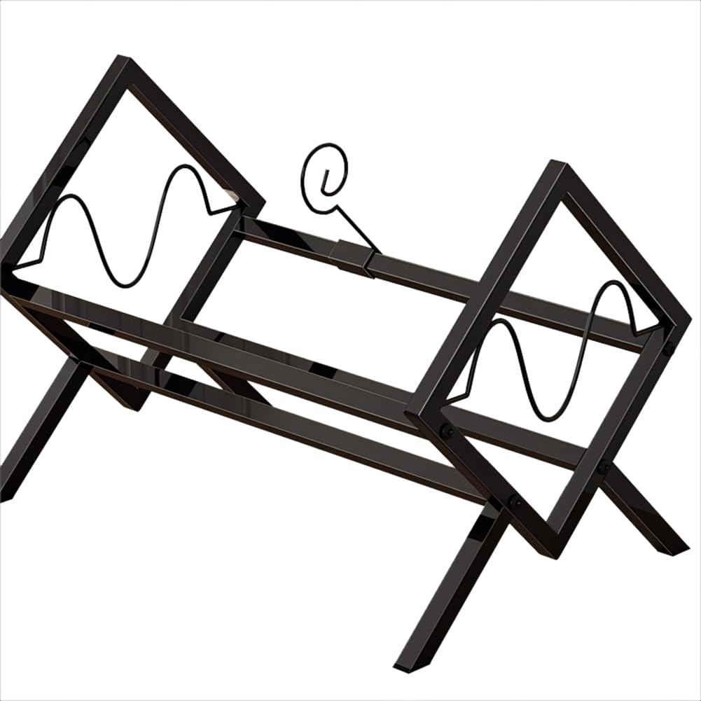 Osmond Record Rack, Desktop Book and Magazine Rack, Metal Display Rack, CD Record Multifunctional Organizer, Storage Rack