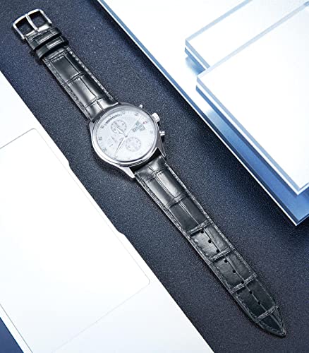 BINLUN-Leather-Watch-Band-Genuine-Calfskin-Replacement-Watch-Strap-Quick-Release-Crocodile-Pattern-10-Colors-13-Sizes-for-Men-Women12mm14mm16mm17mm18mm19mm20mm21mm22mm23mm24mm 51BfXQZY tL