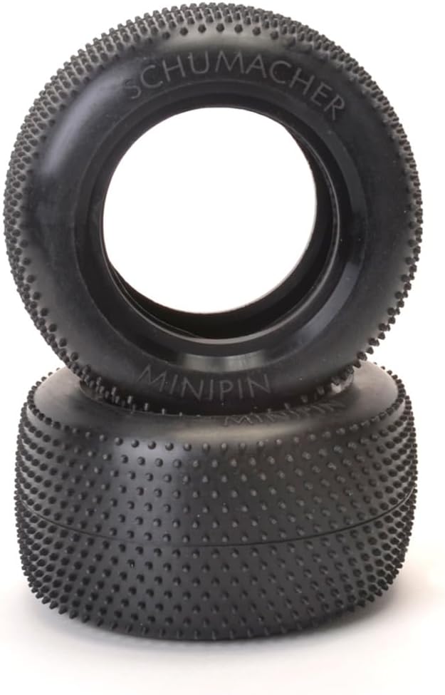 Schumacher Mini Pin 2.2" 1/10 Truck Carpet Tires (2) (Blue)