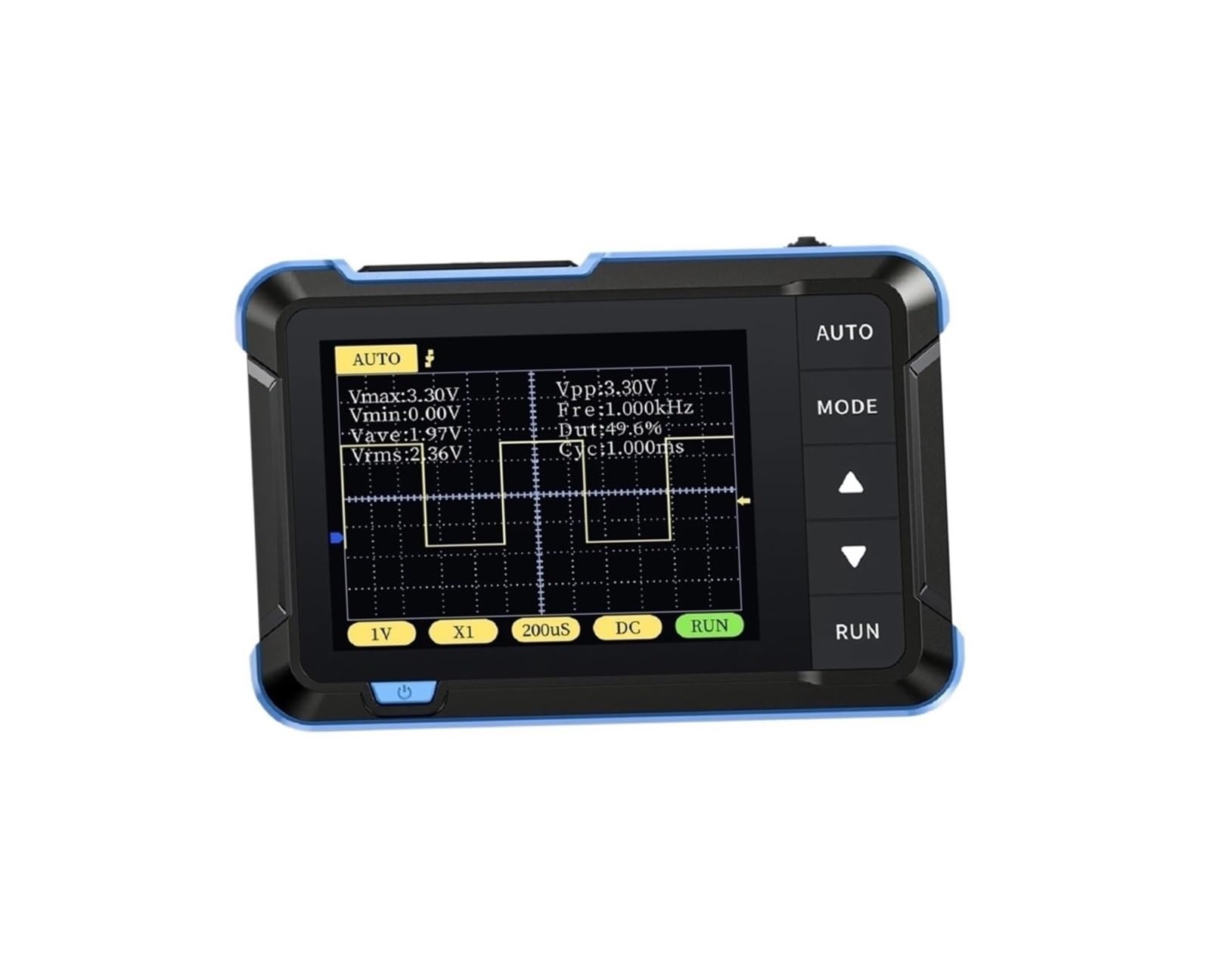 Osciloscopio digital, mini portátil de mano 2 en 1 48 MS/s 10 MHz de ancho de banda herramienta de reparación electrónica, DSO510 DSO152 DSO153(DSO152)