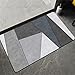 Produktbild Badezimmerteppich Super Absorbierende Rutschfester Badematte, Badematten Badteppich 80x150cm Badvorleger Extra Schnelltrocknende Waschbare Badematte Home Rug, Badmatte Bodenmatte Floor Mat Geometrisch