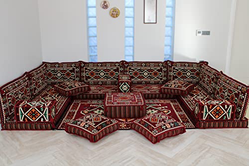 Arabic U Shaped Floor Sofa,Arabic Floor Seating,Arabic Floor Sofa,Arabic Majlis Sofa,Arabic Couches,Floor Seating Sofa Ma 43 (High Quality Foam) #TOP1