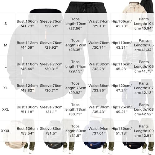 Sweatsuit for Men Lightweight Quarter Zip Hoodie and Drawstring Pants Matching Set Casual Tracksuit 2 Piece Sets2