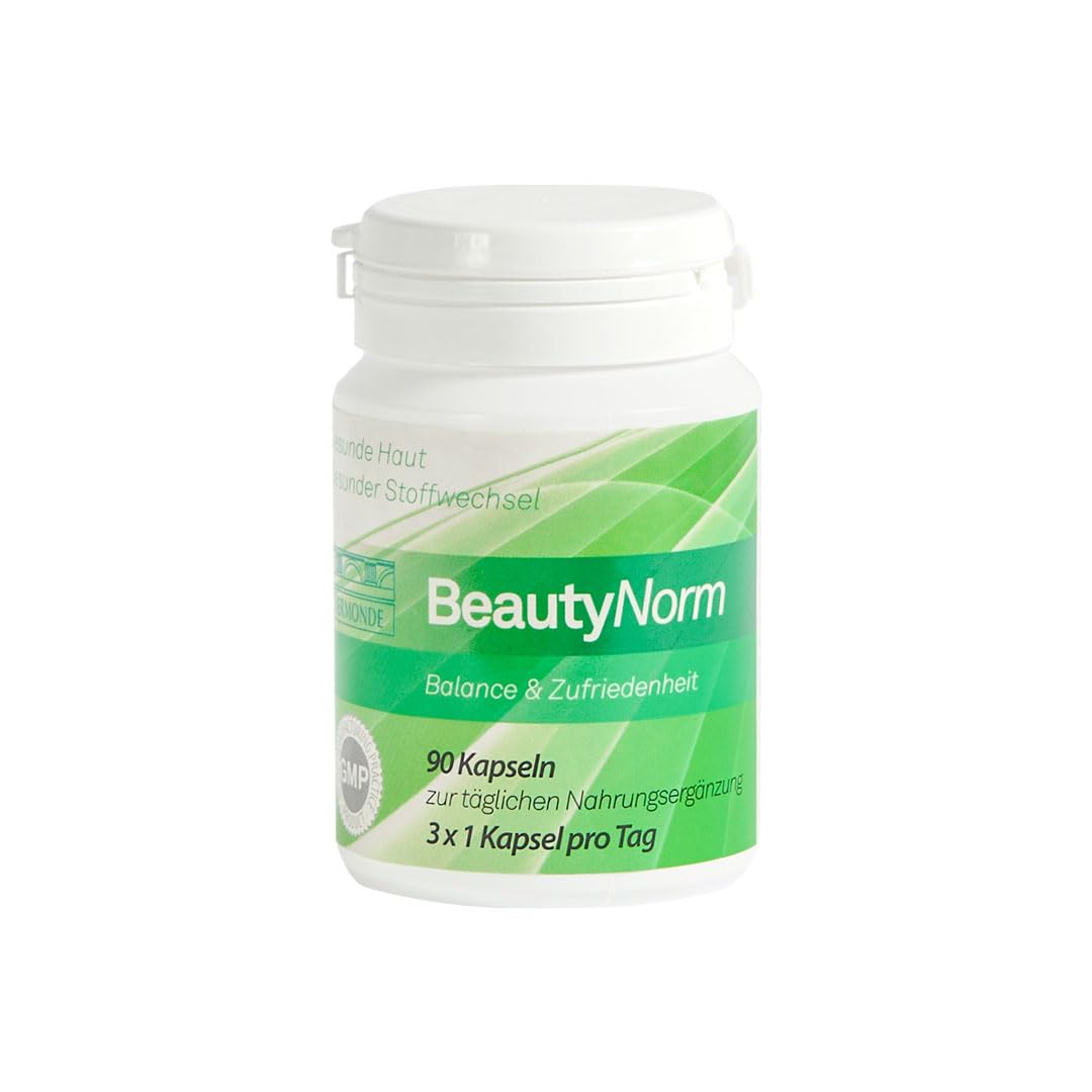 BeautyNorm Kapseln – Stoffwechsel aktivieren & Fettverbrennung fördern – Energie & hormonelle Balance – mit Taurin, Vitaminen & Mineralstoffen – Vermonde CARE-Technologie – 90 Kapseln