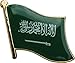 Backwoods Barnaby Saudi Arabia Flag Pin/International Travel Pins Collections by (Saudi Arabia broach, 0.75" x 0.75")