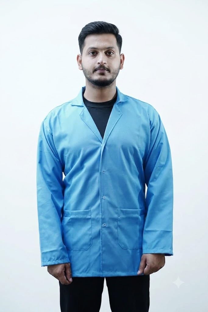 N.S.blue lab coat 40 size full sleeves-picture-18