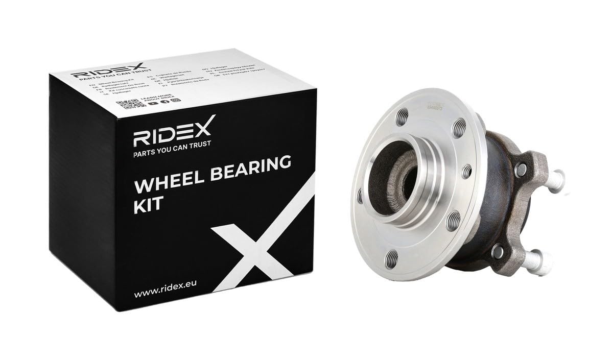 RIDEX 654W0073 Juego de cojinete de rueda Trasero ambos lados Rodamiento integrado en buje de rueda con tornillos Compatible con VOLVO V70 II 285